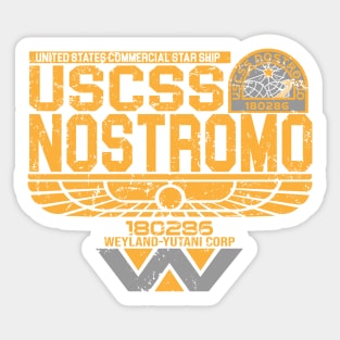 USCSS Nostromo aged Sticker